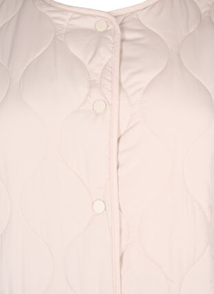 Vattert jakke med knapper, Pumice Stone, Packshot image number 2