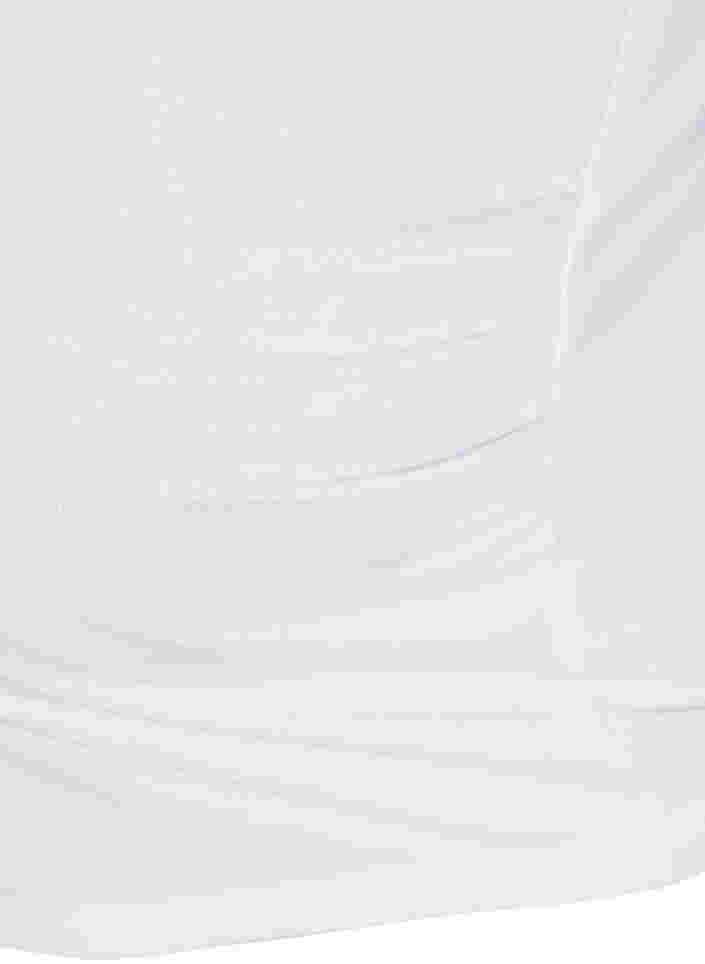 Basisbluse til gravide med lange ermer, White, Packshot image number 3