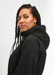 Funksjonell frakk med lommer og hette, Black, Model image number 3