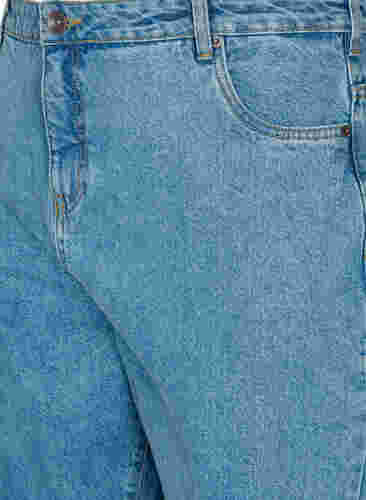 Cropped Gemma jeans med høyt liv, Light blue denim, Packshot image number 2