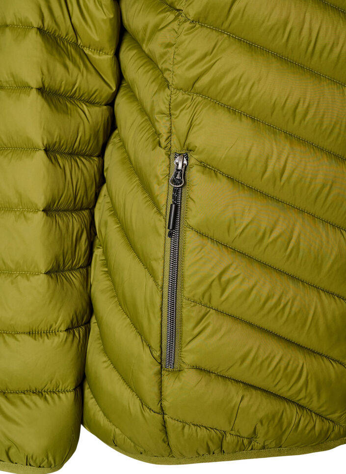 Lett jakke med hette, Gr&oslash;nn, Packshot image number 3