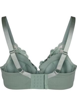 Zizzi Vattert BH med bøyle og broderi, Iceberg Green, Packshot image number 1
