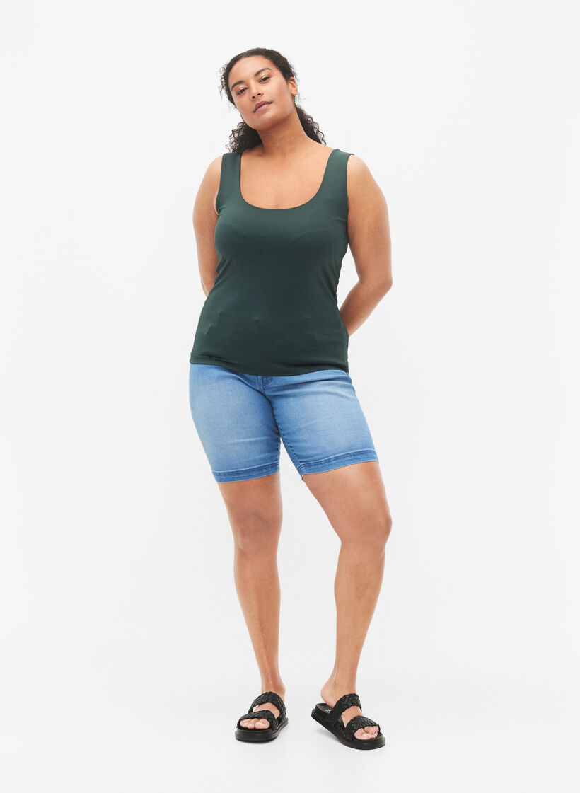Vendbar topp i stretch, Scarab, Model image number 3