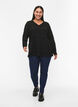 FLASH - Langermet bluse med struktur, Black, Model image number 2
