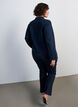 Figurn&aelig;r denimjakke med glidel&aring;s, Bl&aring;, Model image number 2