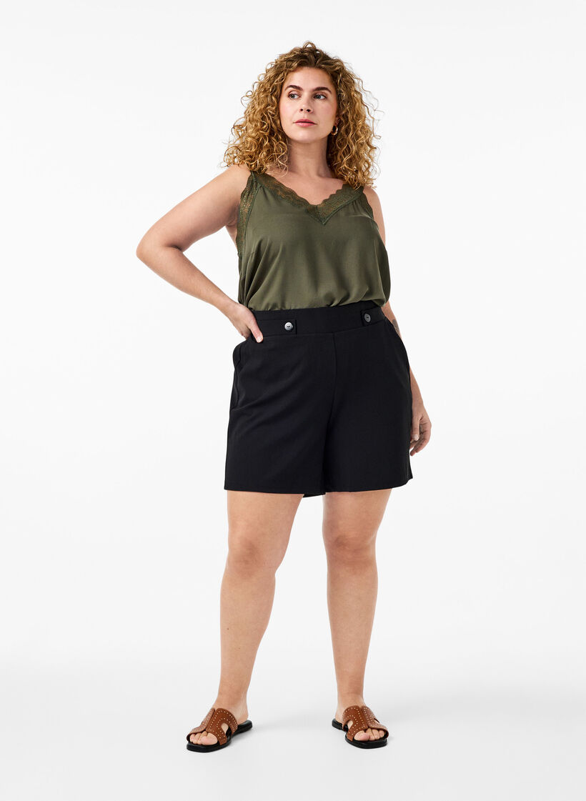 Blondetopp i viskose, Thyme, Model image number 2