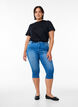 Amy capribukser med h&oslash;yt liv og super slim fit, Bl&aring;, Model image number 0