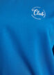 Genser med teksttrykk, Bl&aring;, Packshot image number 2