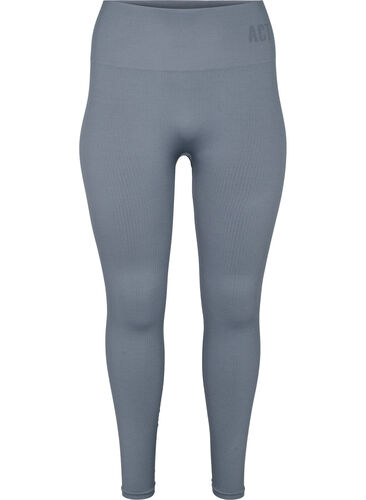 Treningstights med ribbet struktur, Stormy Weather, Packshot image number 0