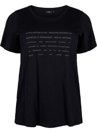 T-skjorte med tekstmotiv