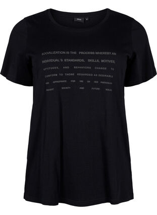 T-skjorte med tekstmotiv, Black W. Black, Packshot image number 0