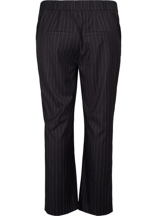 Zizzi Bukser med pinstriper, Black W. Pinstripe, Packshot image number 1