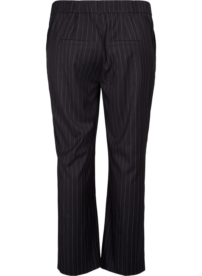 Bukser med pinstriper, Black W. Pinstripe, Packshot image number 1