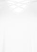 T-skjorte med V-hals og kryssdetalj, Warm Off-white, Packshot image number 2