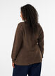 Strikket cardigan med asymmetrisk lukking, Brun, Model image number 2