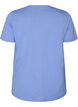 Basic T-skjorte i bomull med rund hals, Lilla, Packshot image number 1