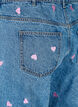 Mille mom-fit jeans med broderi, Blå, Packshot image number 3
