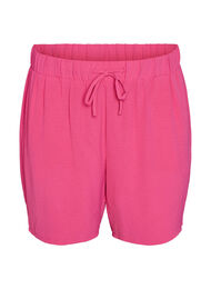 Shorts med lommer og elastisk linning, Rosa