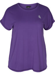 Ensfarget trenings-T-skjorte, Heliotrope