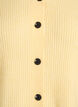 Ribbestrikket cardigan med knapper, Gul, Packshot image number 2