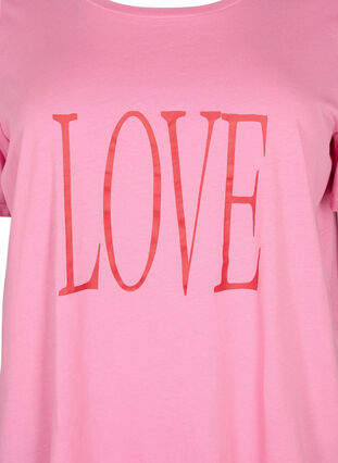 Oversized T-skjorte med trykk, Rosebloom W. Love, Packshot image number 2