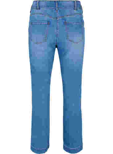 Ellen jeans med høyt liv og bootcut, Blue denim, Packshot image number 1