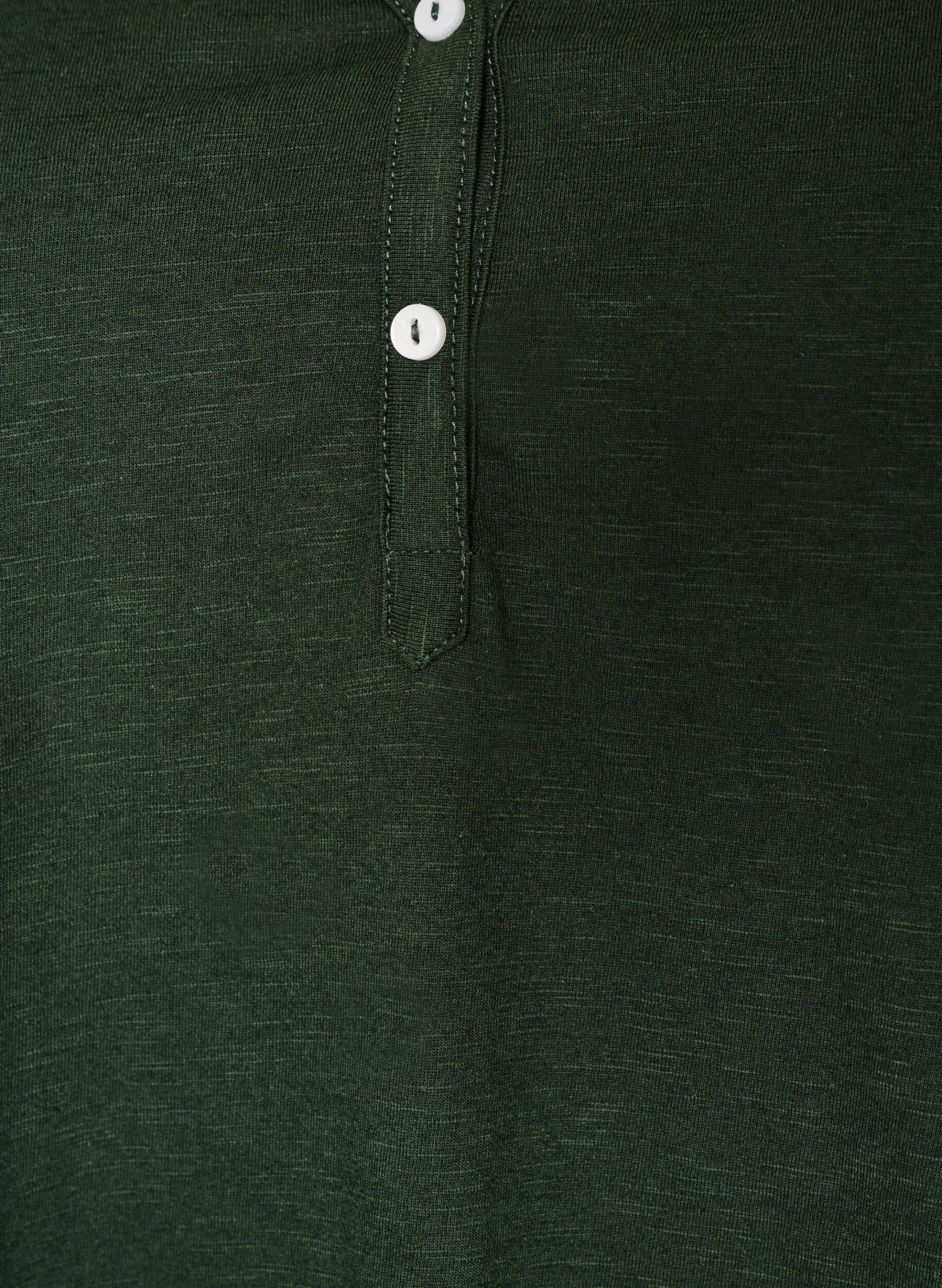 ZizziT-skjorte med knappdetalj, Gr&oslash;nn, Packshot image number 2