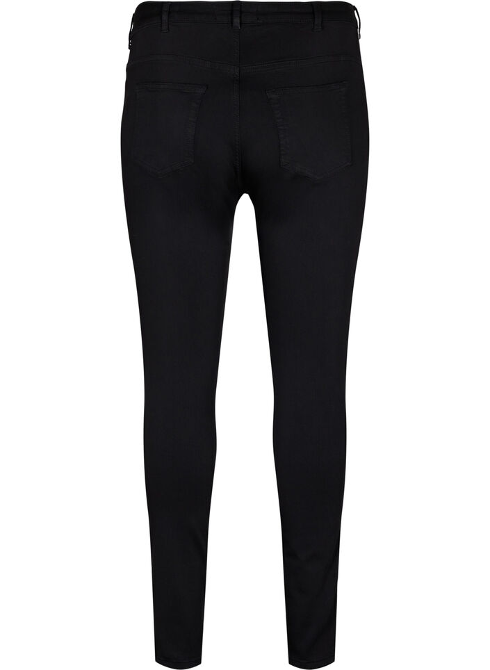 Stay black Amy jeans med høyt liv, Black, Packshot image number 1