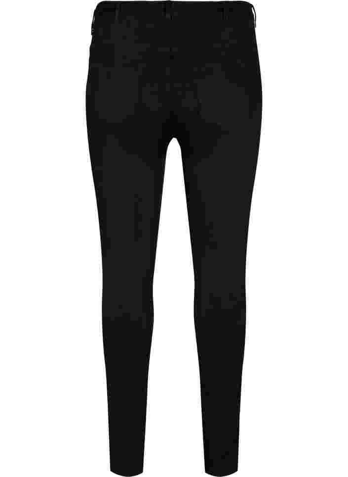 Stay black Amy jeans med høyt liv, Black, Packshot image number 1