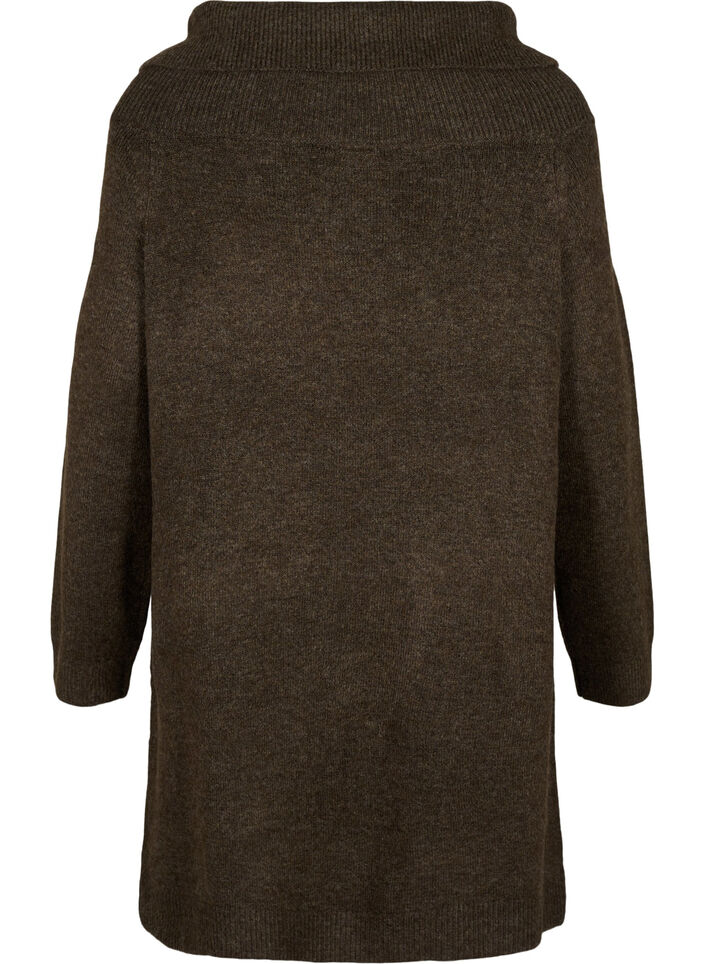 Melert strikket kjole, Demitasse Mel., Packshot image number 1