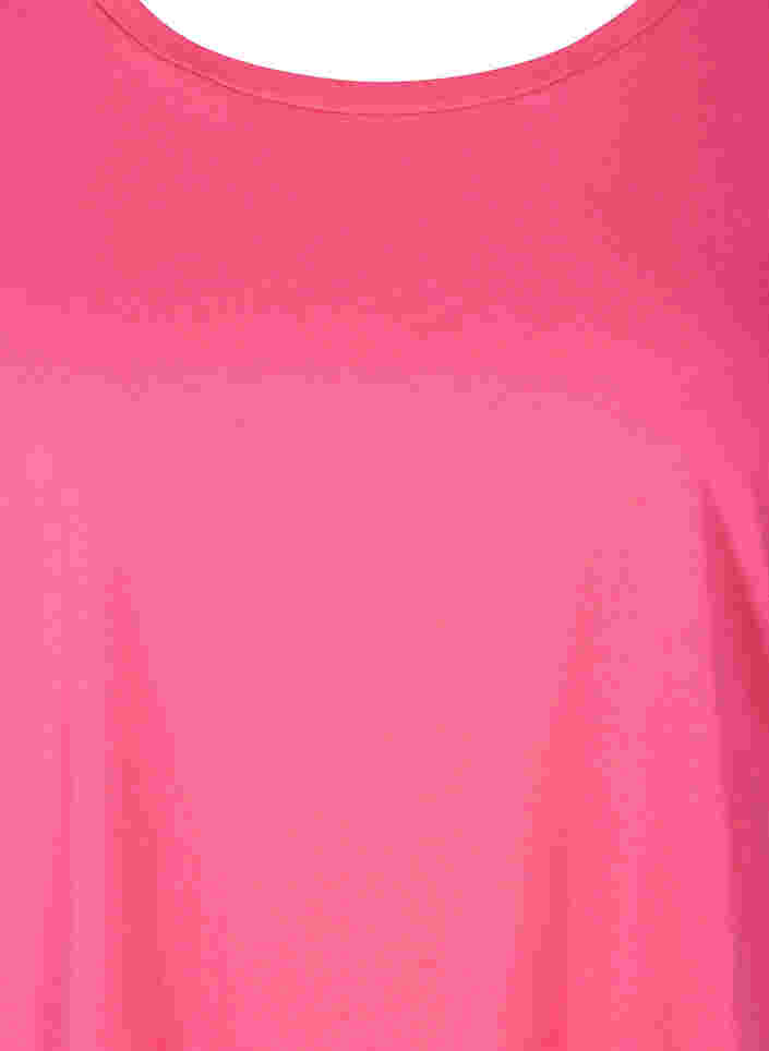Bluse i bomull, Fandango Pink, Packshot image number 2