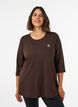 Treningsgenser med 3/4-ermer, Brun, Model image number 0