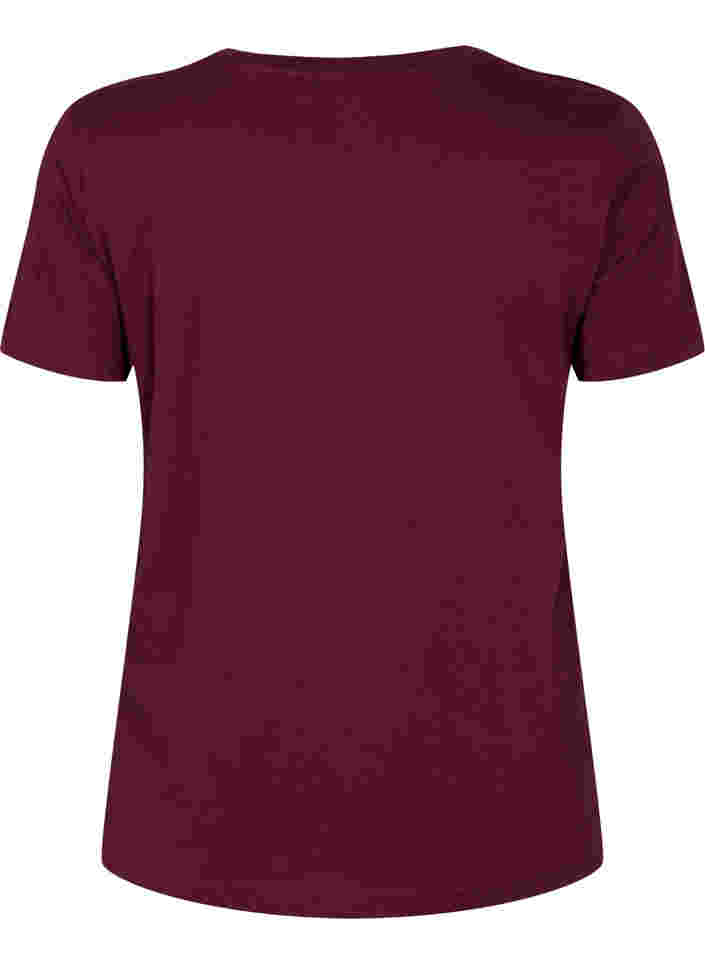 T-skjorte til trening med trykk, Fig w. flower logo, Packshot image number 1
