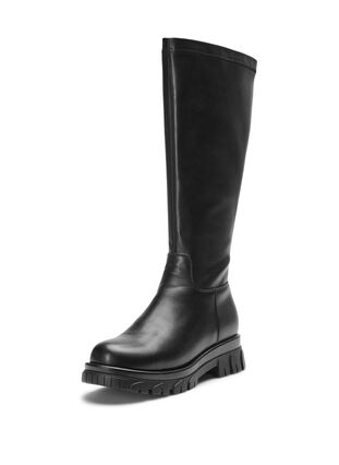 Zizzi Wide fit - Støvel med lang skaft, Black, Packshot image number 2
