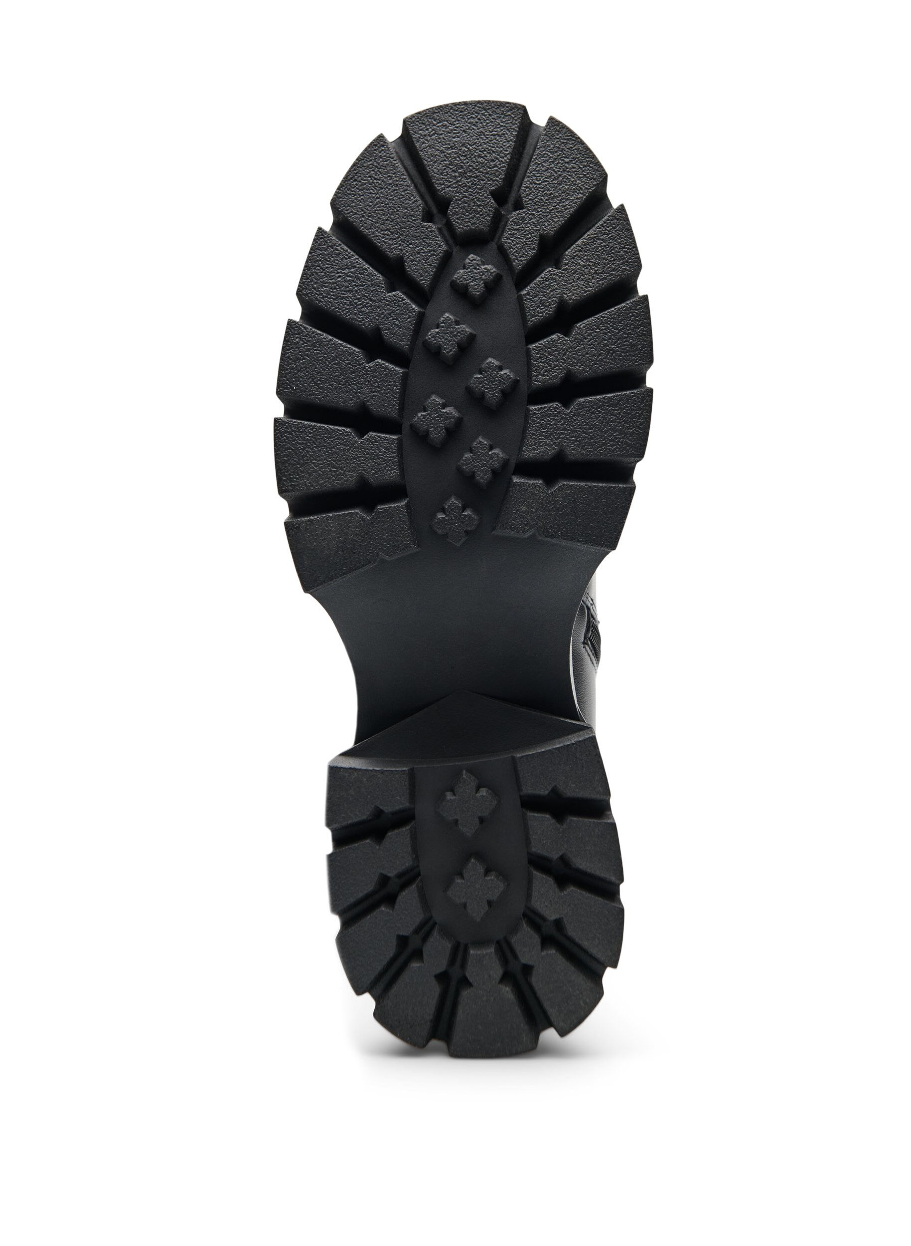 ZizziLang st&oslash;vel i imitert skinn med en robust s&aring;le, Svart, Packshot image number 4