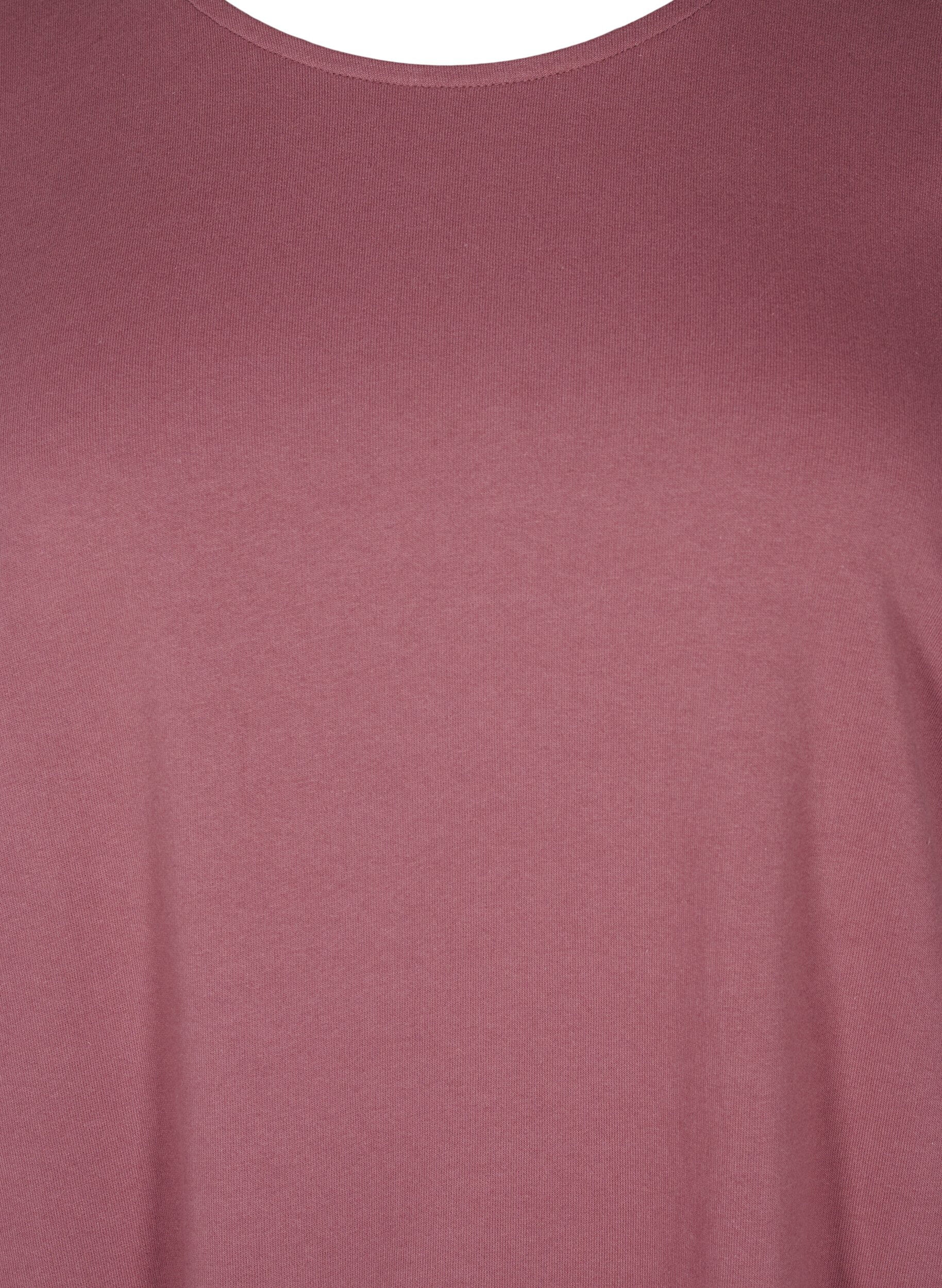 Zizzi Ballongkjole i bomull med lommer, Rosa, Packshot image number 2