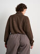 Cardigan med sl&oslash;yfeb&aring;nd og knapper, Brun, Model image number 2
