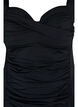 Tankini med draperinger, Svart, Packshot image number 2
