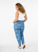 Mille jeans med blomstertrykk, Blå, Model image number 1