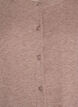 Cardigan med rund hals og stofftrukne knapper, Beige, Packshot image number 2
