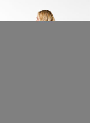 Zizzi Morgenkåpe med glidelås og hette, Grå, Model image number 2