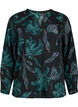 FLASH - bluse med lange ermer og trykk, Black Scarab Flower, Packshot image number 0