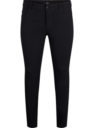 Slim fit bukser med lommer, Black, Packshot image number 0