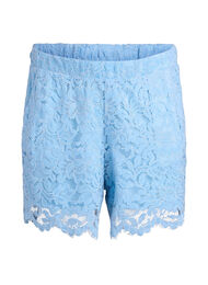 Blonder shorts med h&oslash;y midje og lommer, Bl&aring;