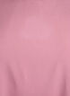 Vevet bluse med korte ermer og rund hals, Rosa, Packshot image number 2