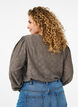Langermet bluse med et åpentsarbeidsmønster, Brun, Model image number 2
