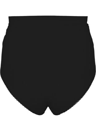 Sømløse truser for gravide, Black, Packshot image number 1
