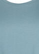 Kortermet t-skjorte i en bomullsblanding, Blå, Packshot image number 2