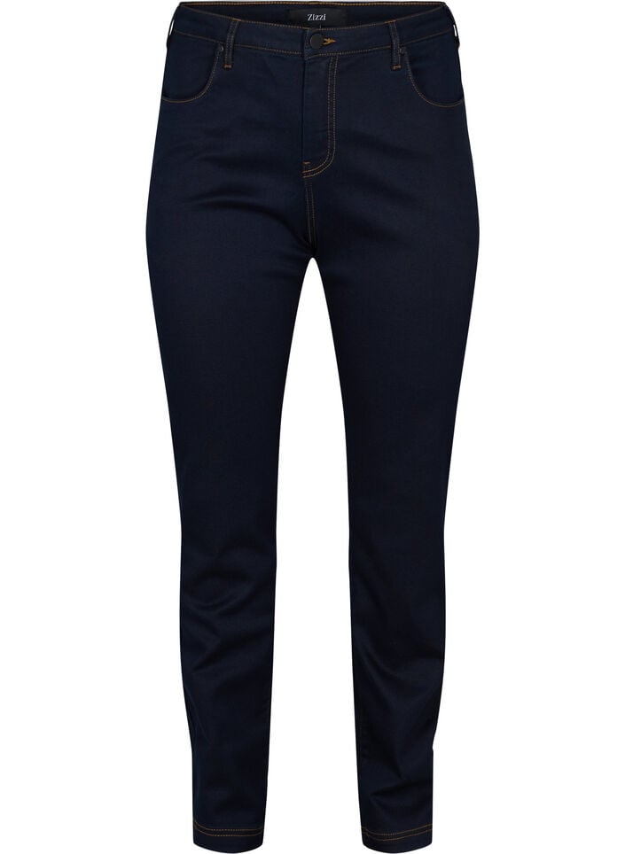 Slim fit Emily jeans med normal h&oslash;yde i livet, Bl&aring;, Packshot image number 0
