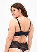 Formstøpt bh med mesh, Svart, Model image number 2